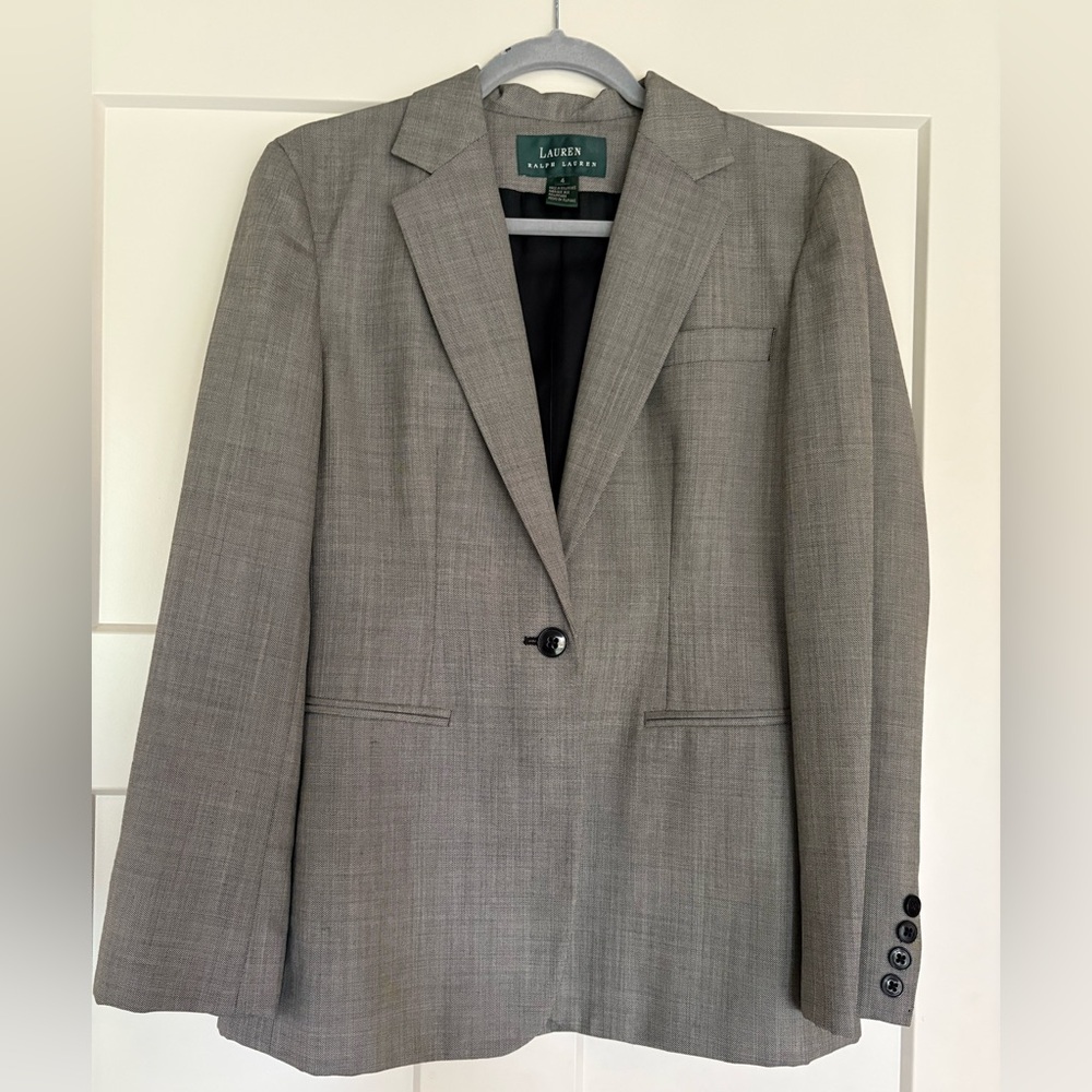 Ralph Lauren Women's Wool Blazer in Gray - Size 4 - classy! - Picture 2 of 13
